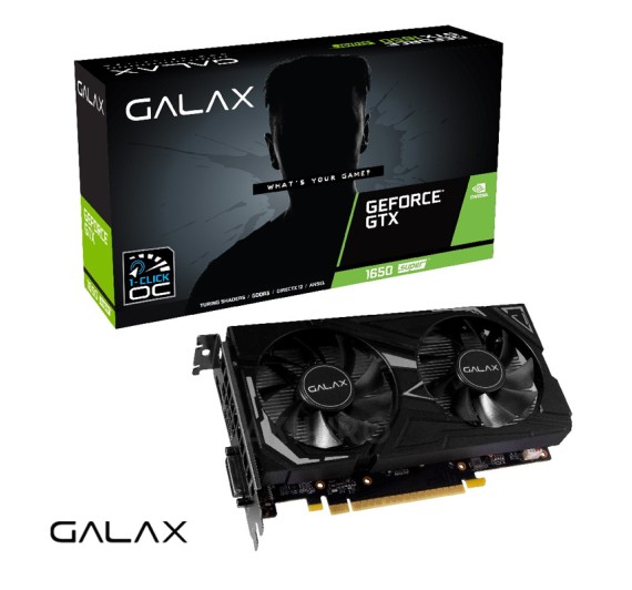 VGA (การ์ดแสดงผล) GALAX GEFORCE GTX 1650 SUPER EX (1 CLICK OC) 4GB GDDR6 128 BIT  3Y